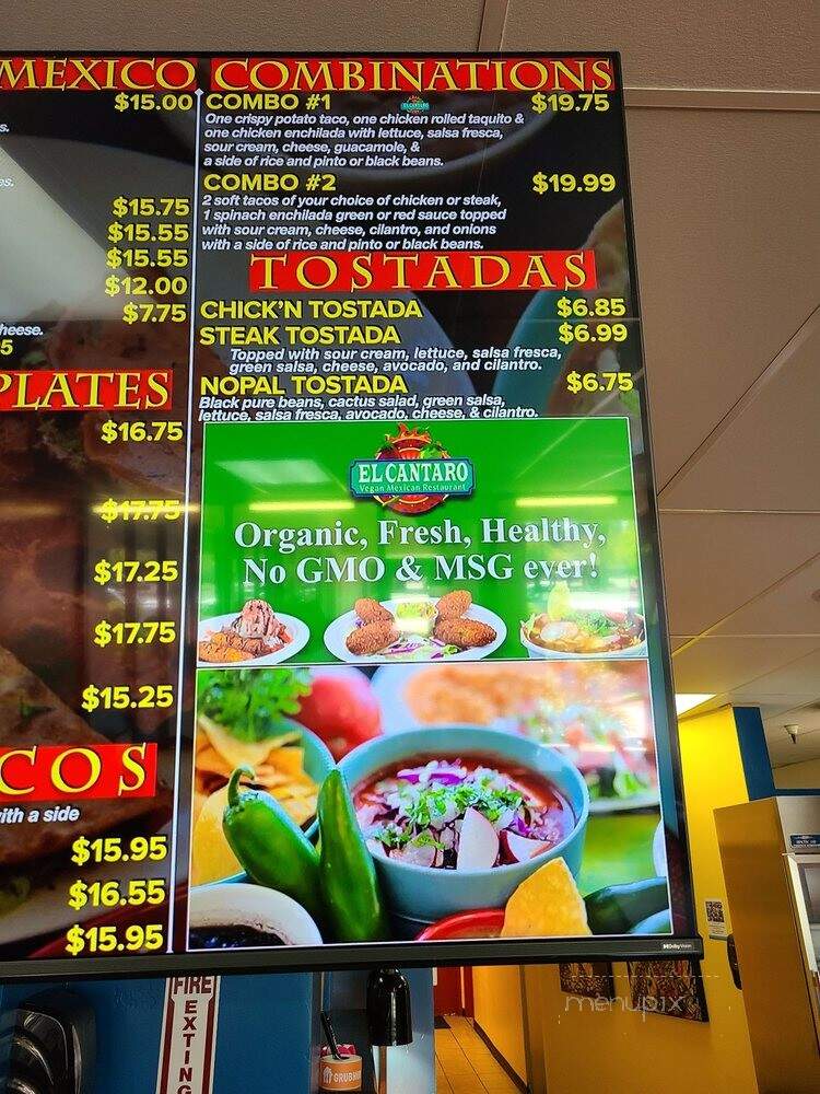 El Cantaro - Sacramento, CA menu_pic