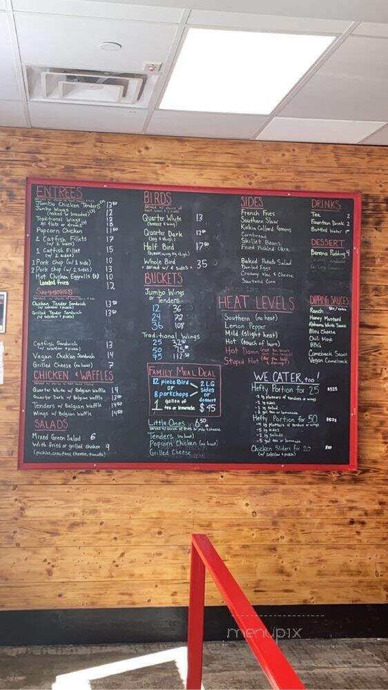 Eugene's Hot Chicken - Birmingham, AL menu_pic