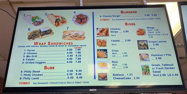 Gyro Sub Greek Restaurant - Nashville, TN menu_pic