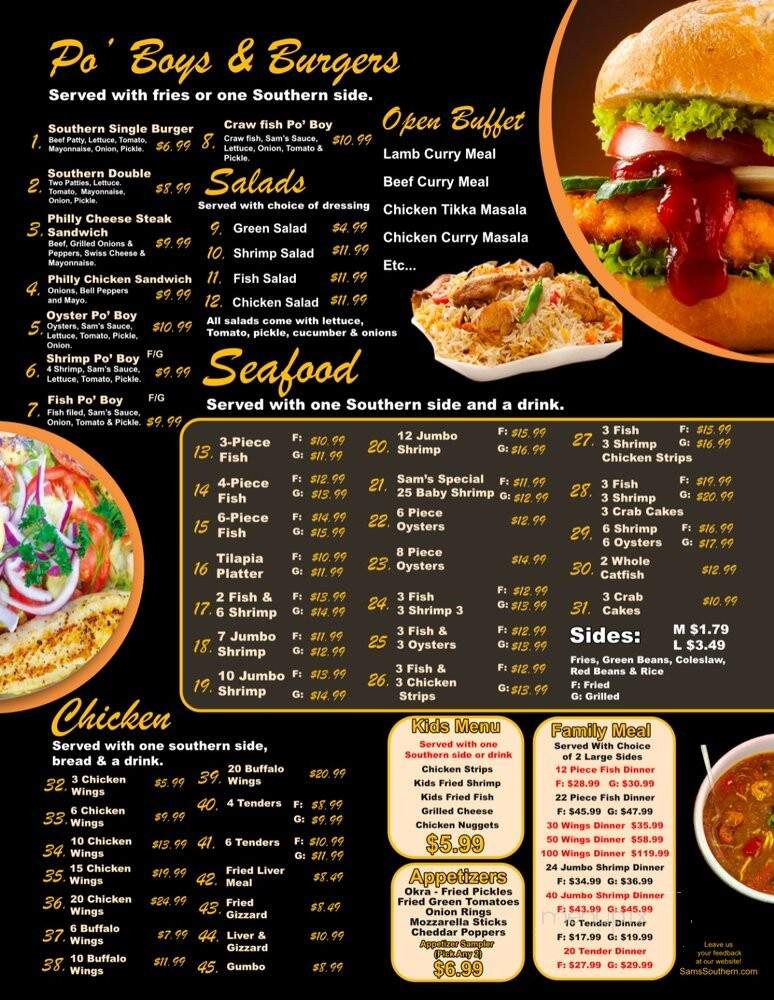 Sam's Southern Eatery - Saint Louis, MO menu_pic