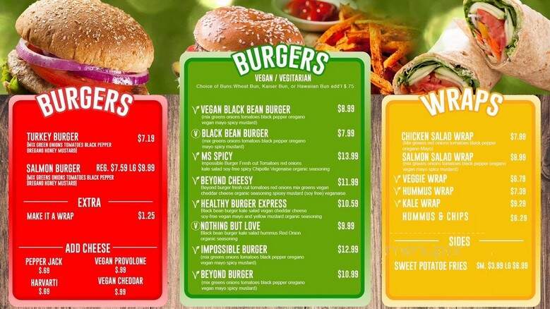 Fresh Smoothie Cafe - Peachtree City, GA menu_pic