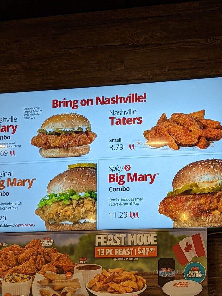 Mary Brown's - Surrey, BC menu_pic