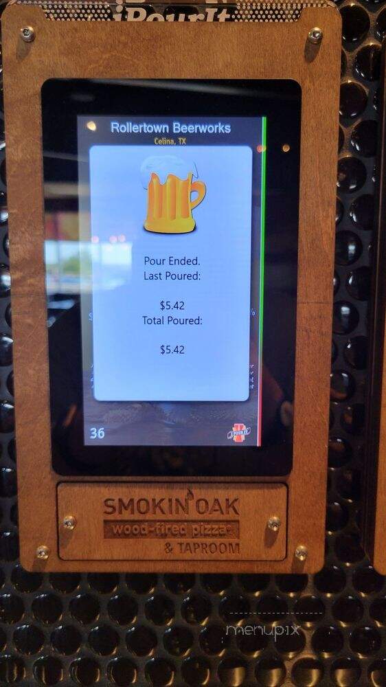 Smokin' Oak Wood-Fired Pizza & Taproom - Frisco, TX menu_pic