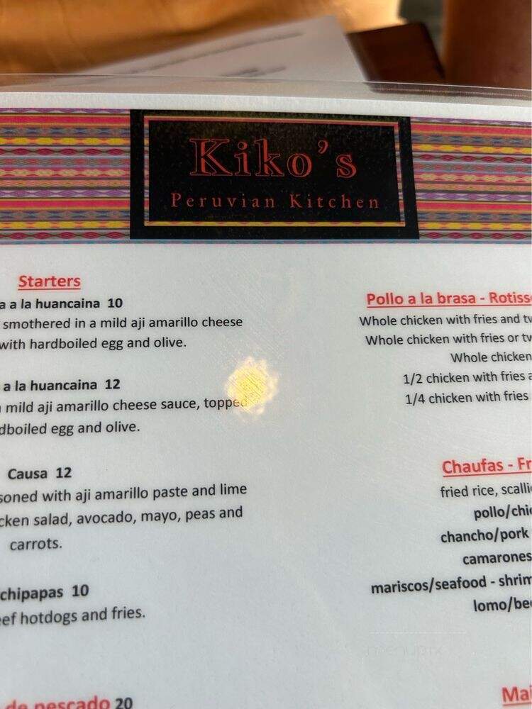 Kiko's Peruvian Kitchen - Oaklyn, NJ