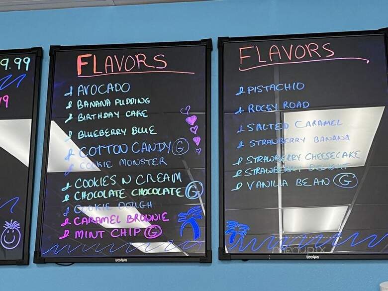 The Ice Cream House - Universal City, TX menu_pic