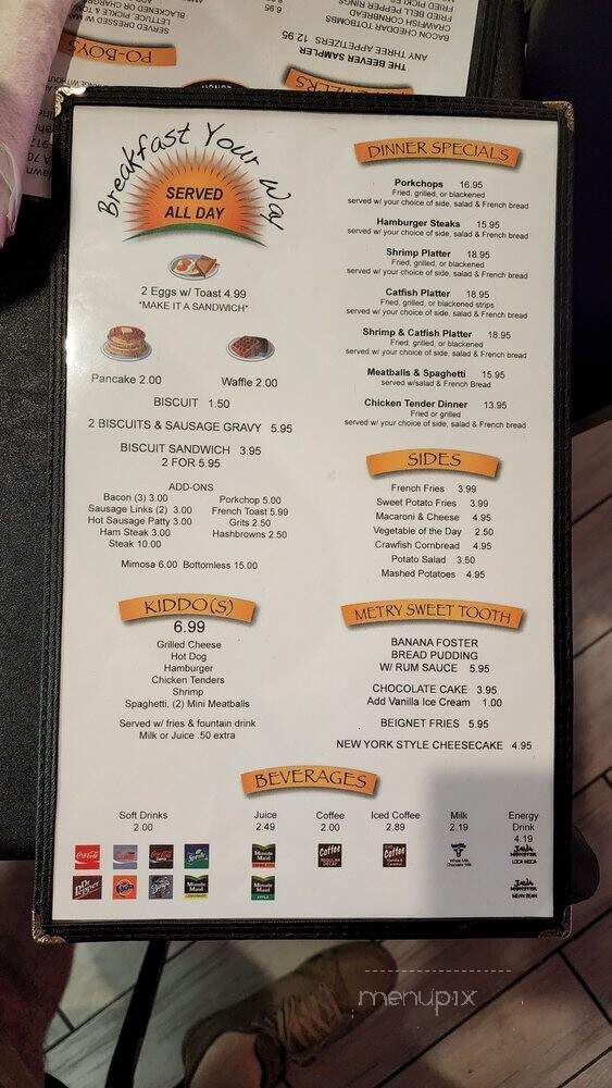 Metry Diner - Metairie, LA menu_pic