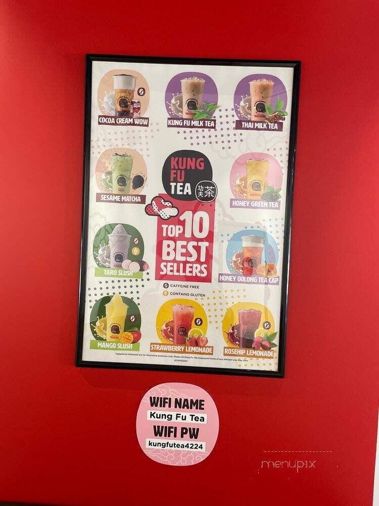 Kung Fu Tea - Southlake, TX menu_pic