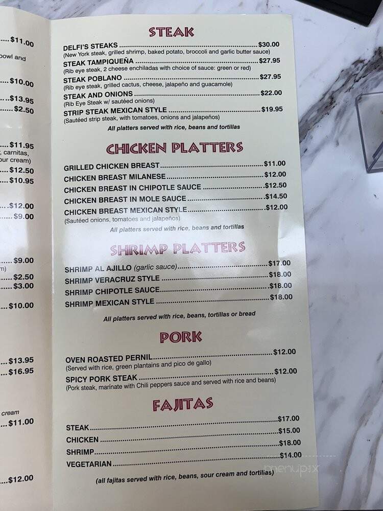 Delfis Grandmas Cooking - Keansburg, NJ menu_pic