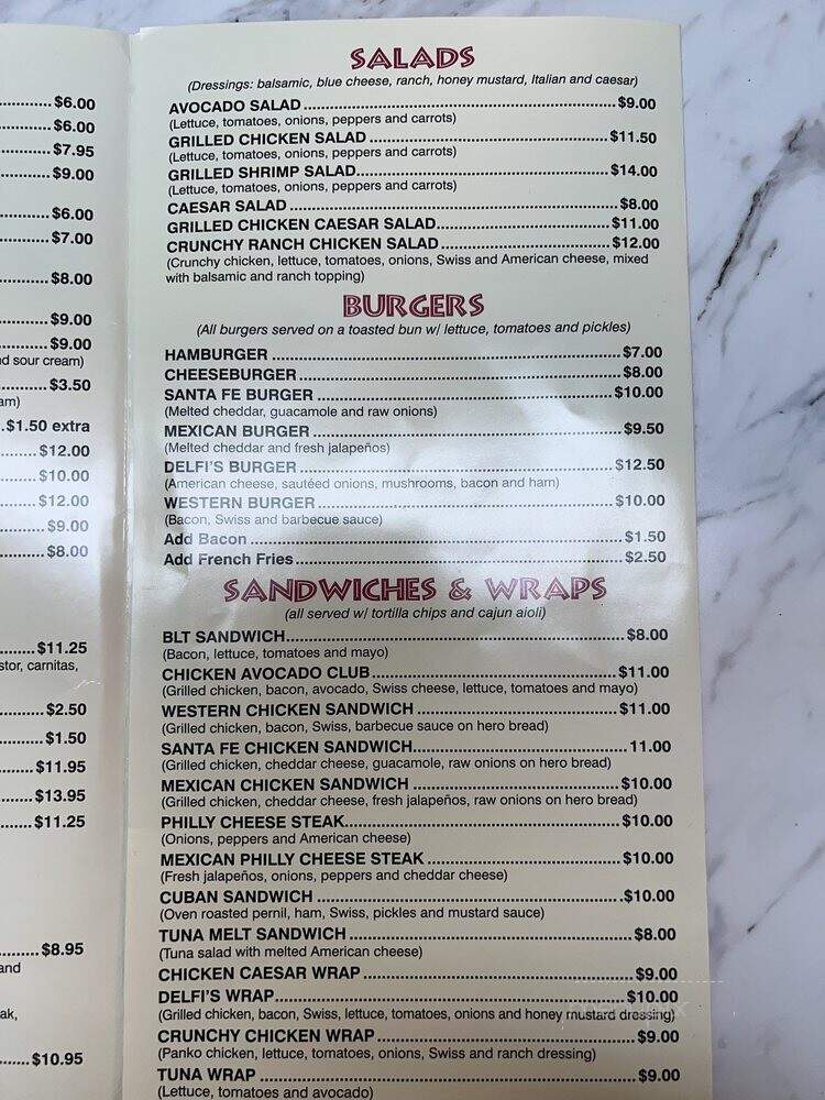 Delfis Grandmas Cooking - Keansburg, NJ menu_pic