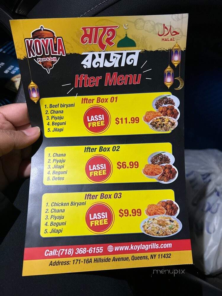 Koyla Pizza & Grill - Jamaica, NY menu_pic