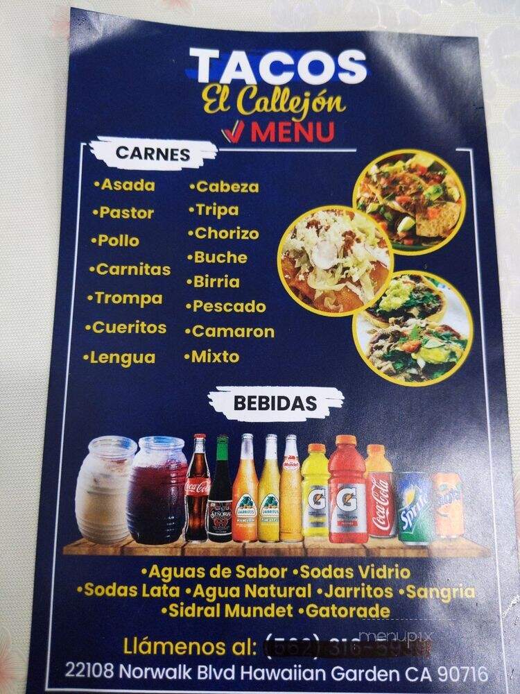 TC Tacos - Hawaiian Gardens, CA menu_pic
