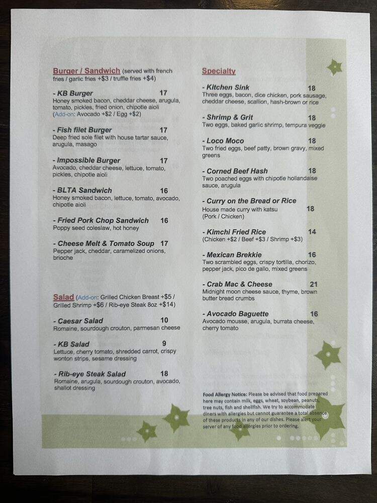 Izakaya Dash - San Francisco, CA menu_pic