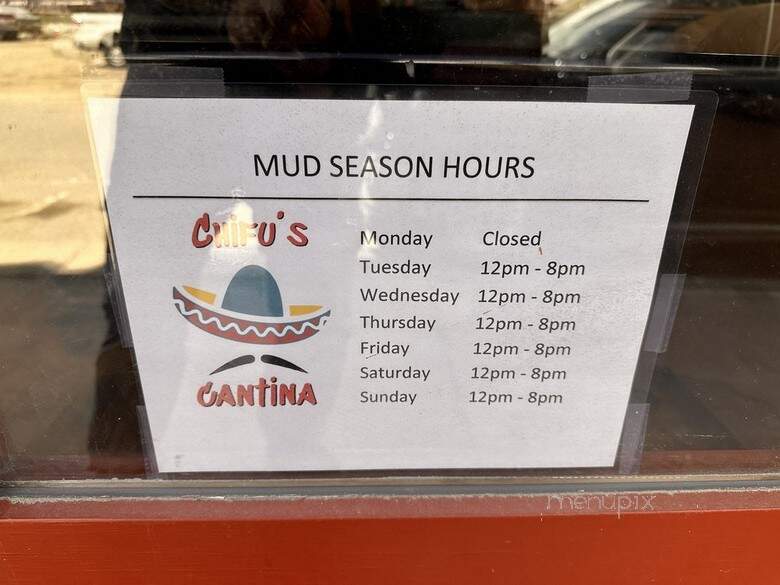 Chifu's Cantina - Georgetown, CO menu_pic