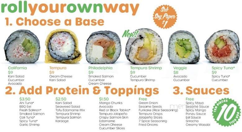 Tokyroll Sushi & Poke - Portland, OR menu_pic