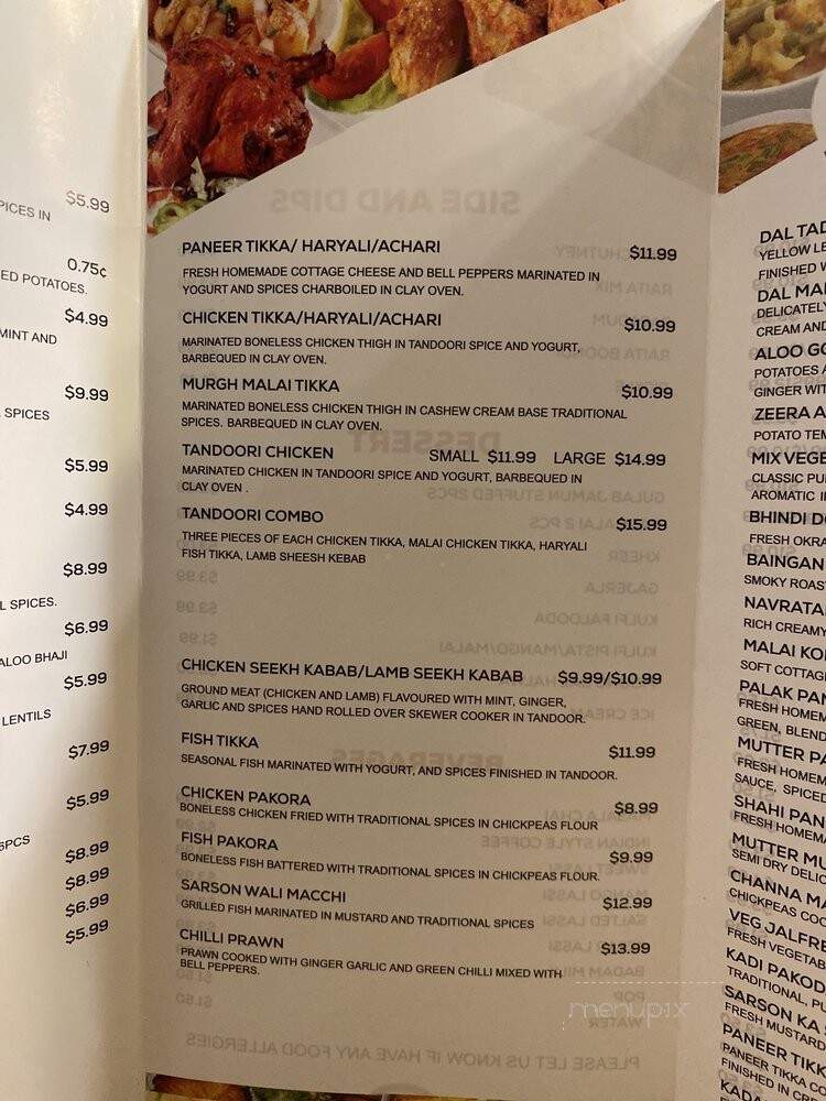 Sharma Sweets & Restaurant - Calgary, AB menu_pic