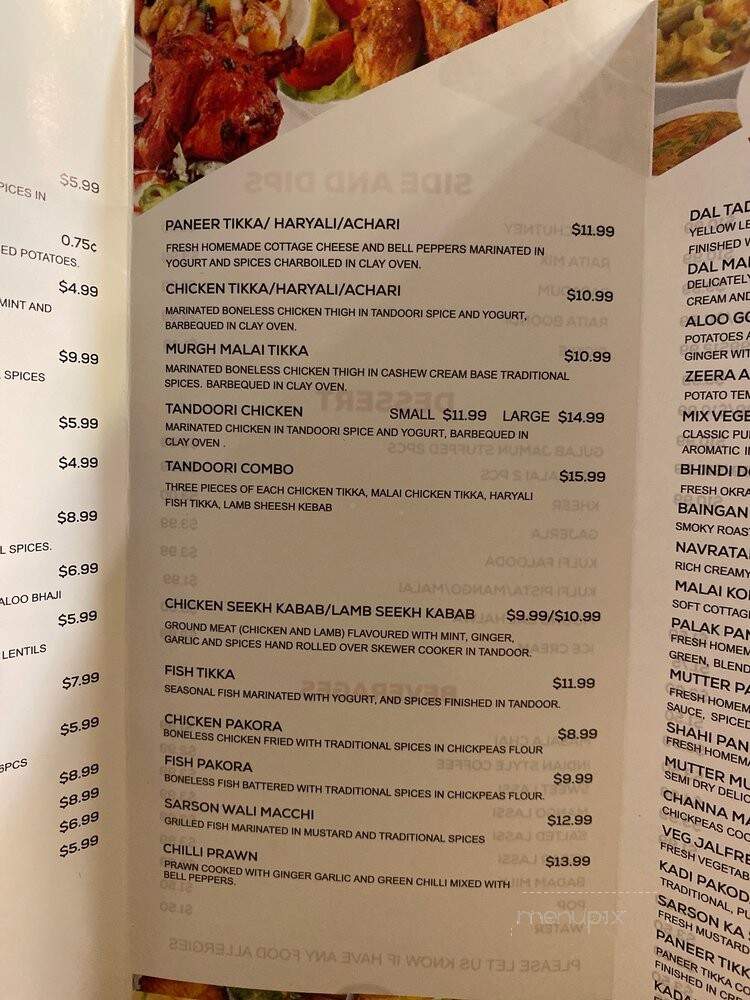 Sharma Sweets & Restaurant - Calgary, AB menu_pic