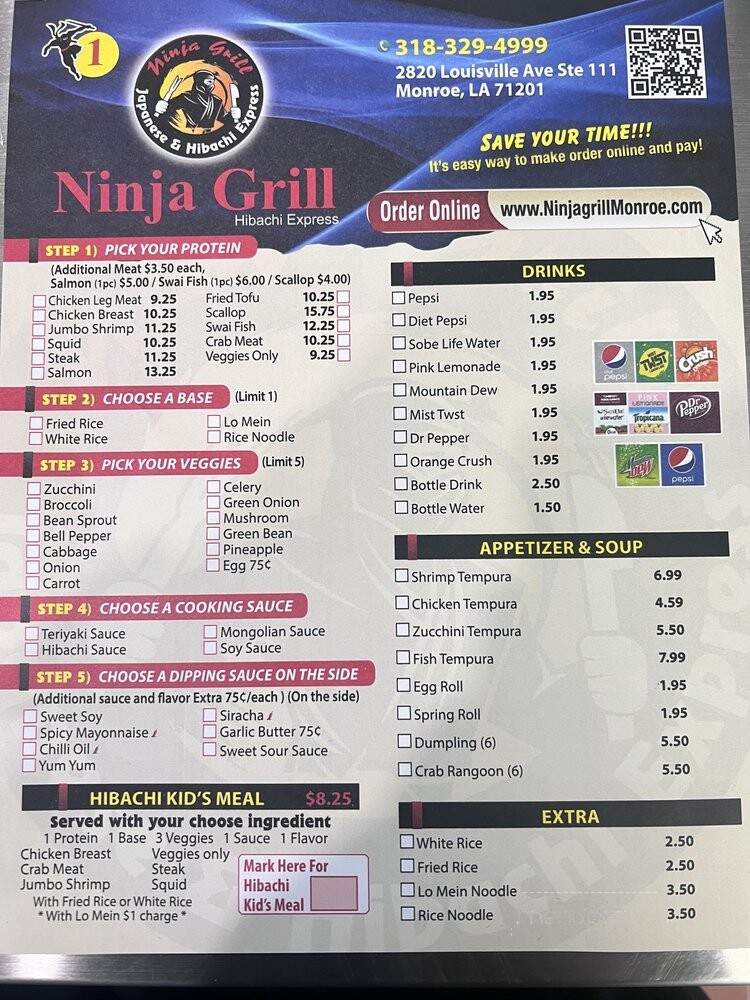 Ninja Grill Hibachi Express - Monroe, LA