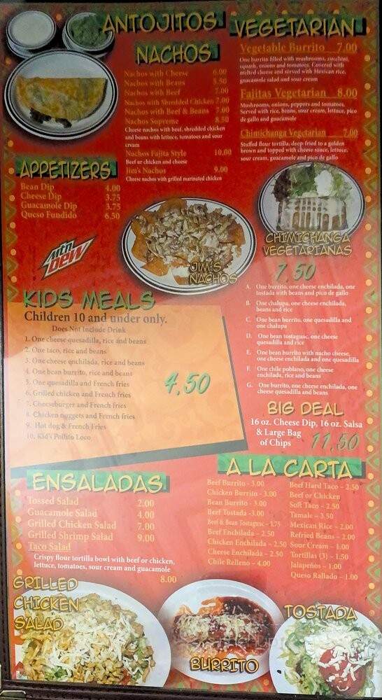 Rio Grande Bar and Grill - Hannibal, MO menu_pic