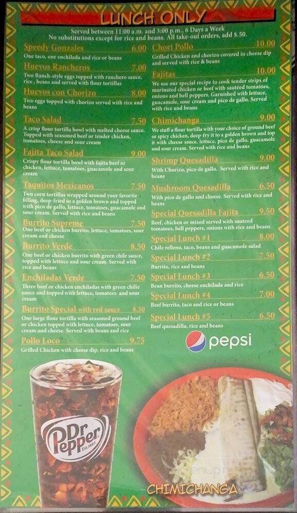 Rio Grande Bar and Grill - Hannibal, MO menu_pic
