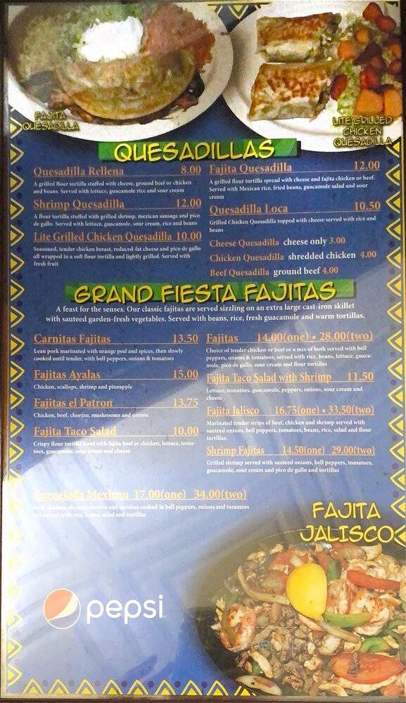 Rio Grande Bar and Grill - Hannibal, MO menu_pic
