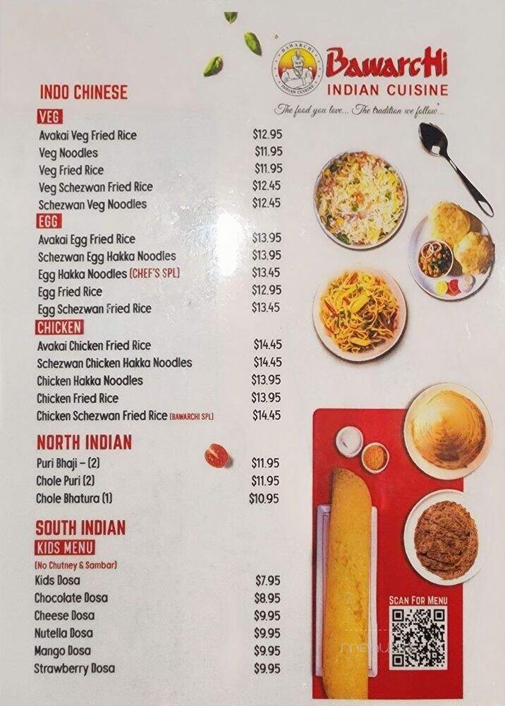Bawarchi Biryanis - Indianapolis, IN menu_pic