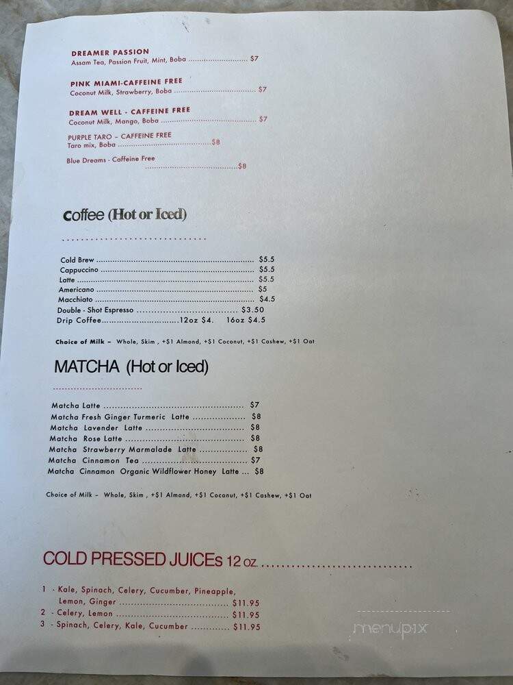 Dreamer Miami - Miami, FL menu_pic