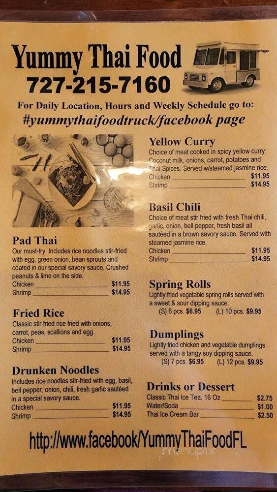 Yummy Thai Food - Hudson, FL menu_pic