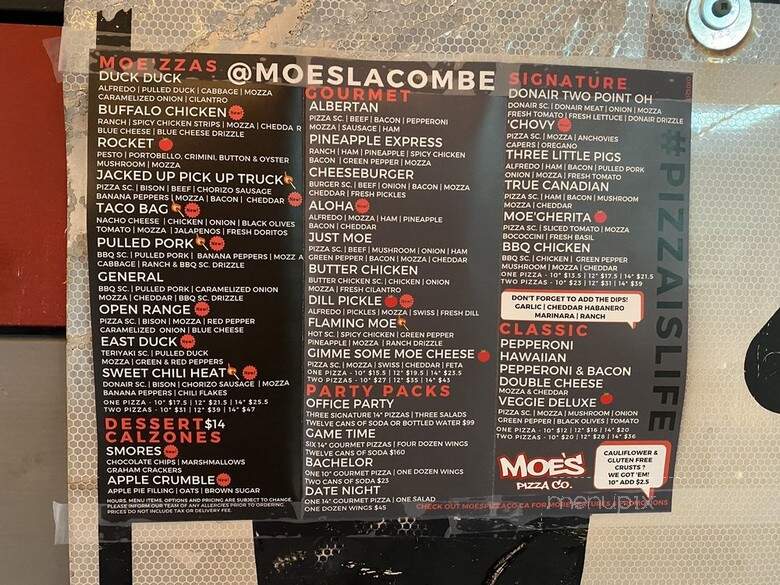 Moe's Pizza - Lacombe, AB