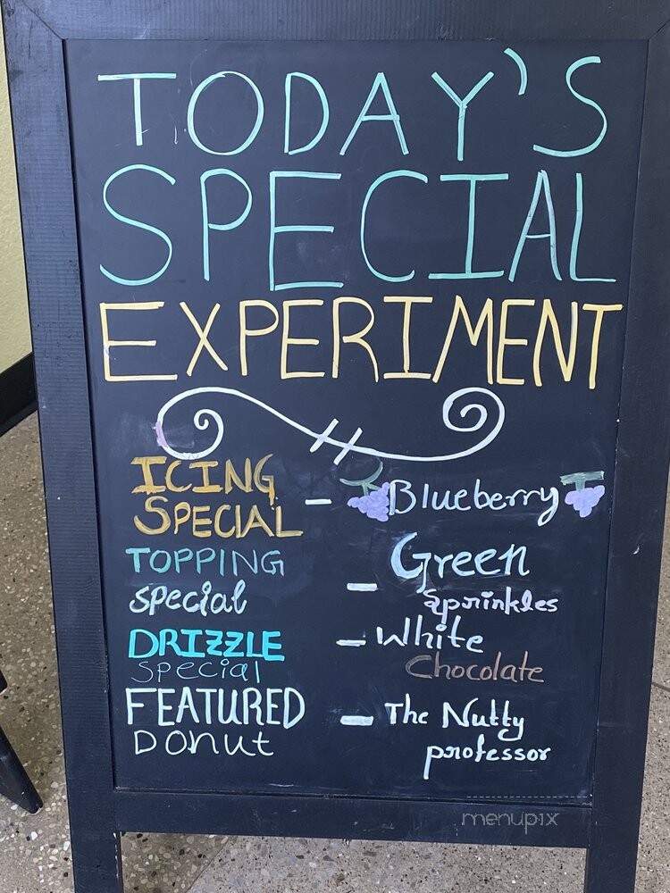 The Donut Experiment - Fort Wayne, IN menu_pic