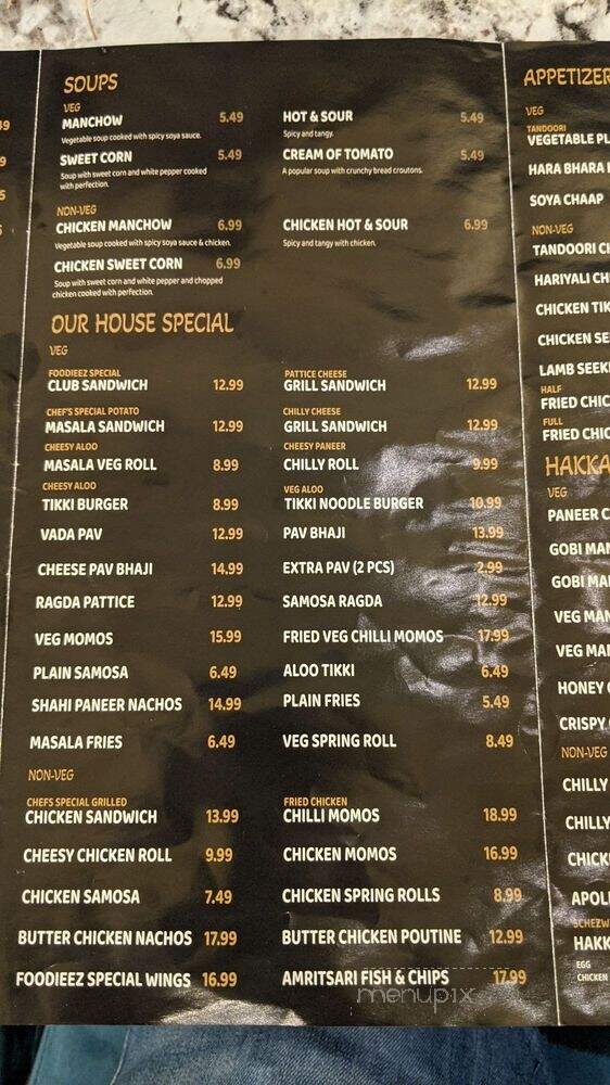 Foodieez - Toronto, ON menu_pic
