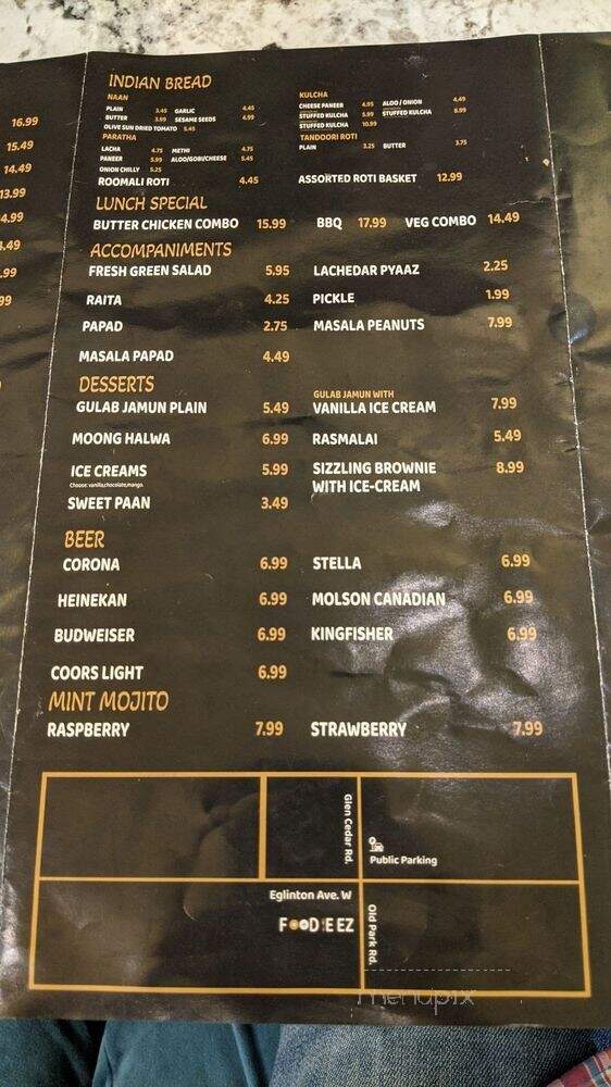 Foodieez - Toronto, ON menu_pic