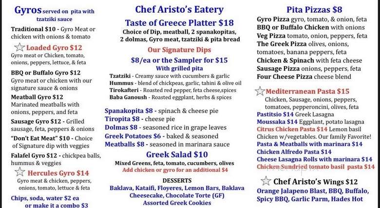 Chef Aristo's Eatery, Curbside & Catering - Lee's Summit, MO
