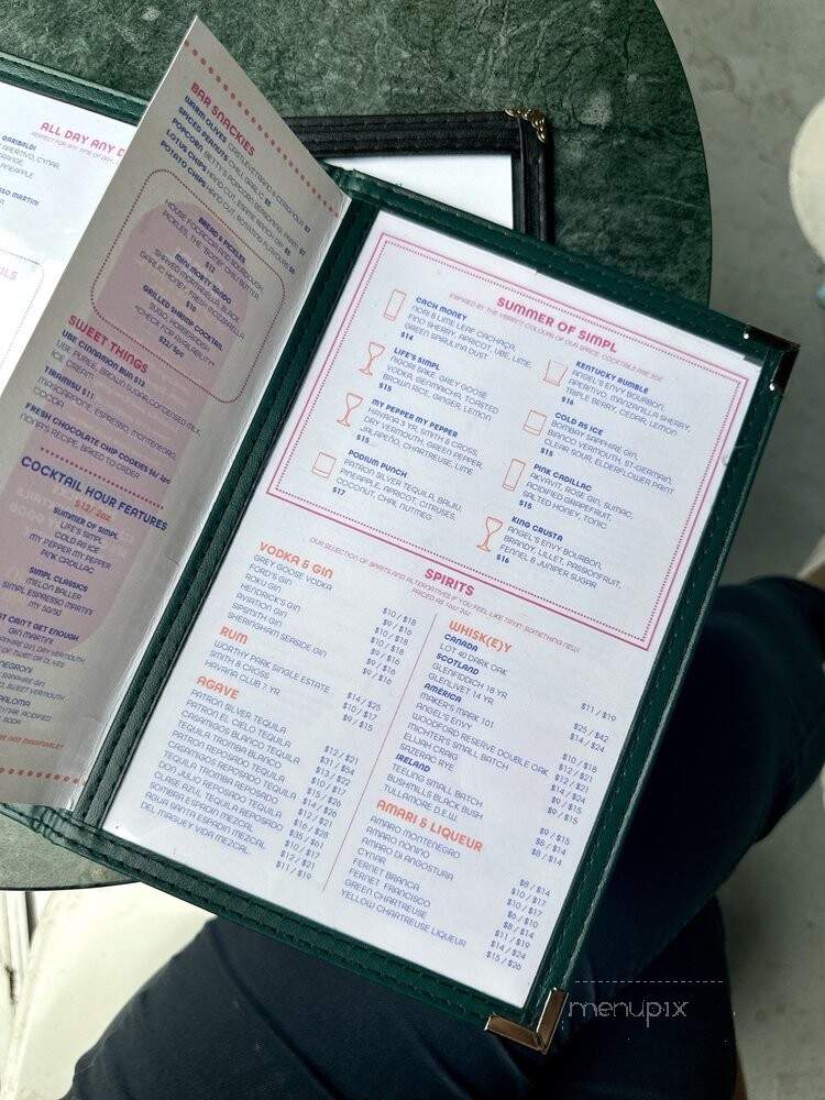 Simpl Things - Toronto, ON menu_pic