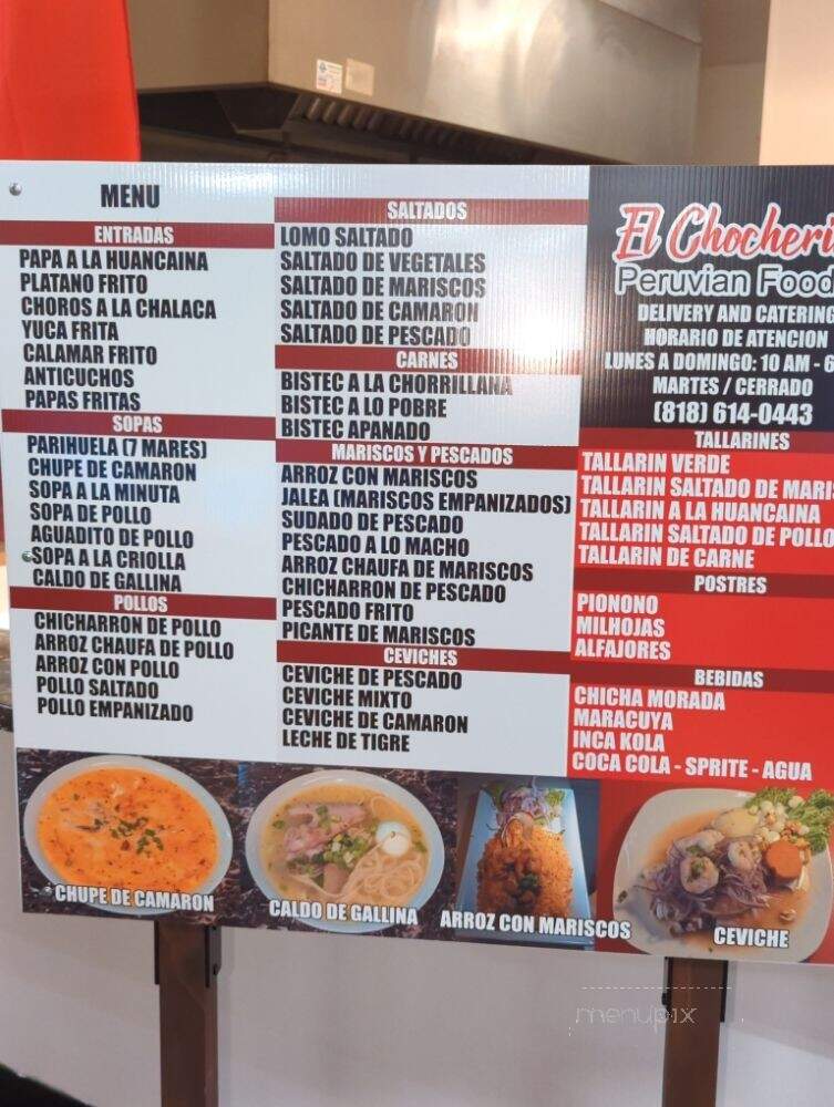 El Chocherita Peruvian Food - Panorama City, CA menu_pic