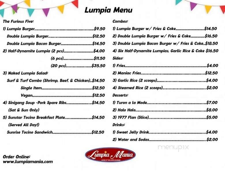 Lumpia Mania GPM - Glendora, CA menu_pic