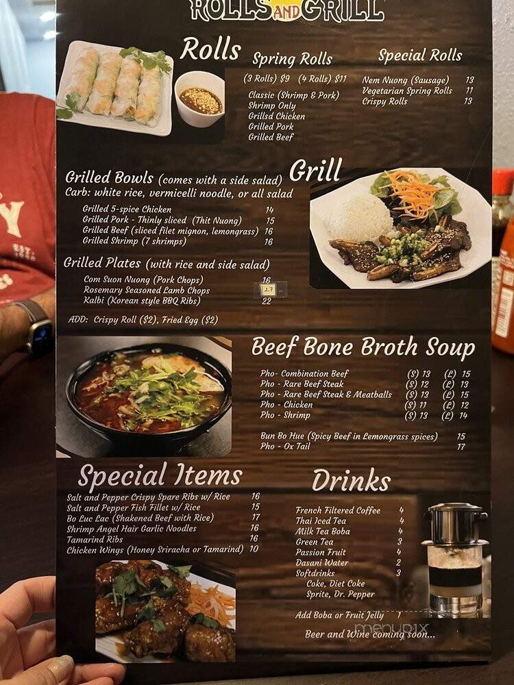 Rolls and Grill - Bakersfield, CA menu_pic