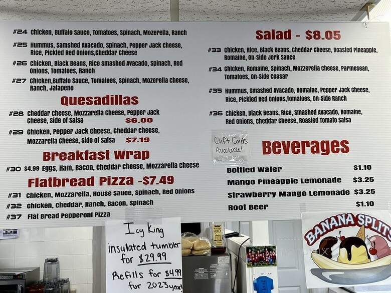 Icy King - Leesburg, FL menu_pic