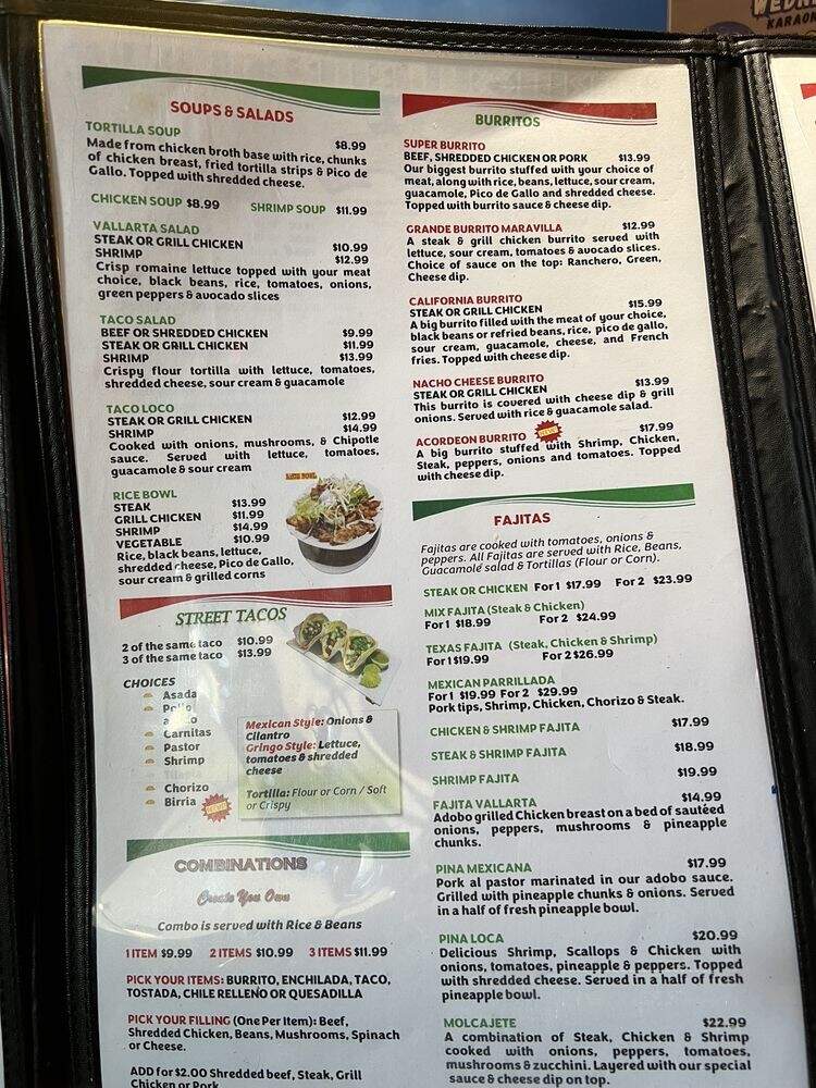 Tequila and Acordeon - Orange Park, FL menu_pic