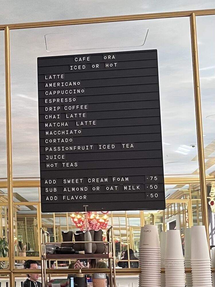 Cafe Ora - Los Angeles, CA menu_pic