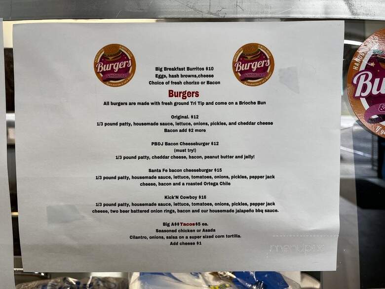 Burgers N More - Oceano, CA menu_pic