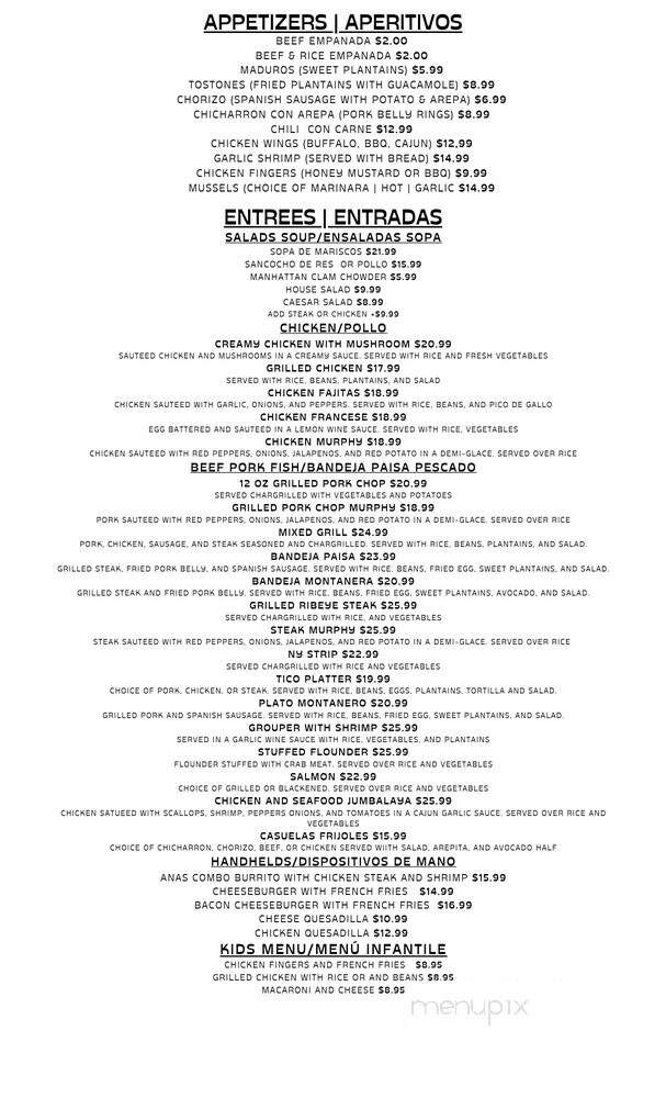 Margos International Cuisine - Toms River, NJ menu_pic