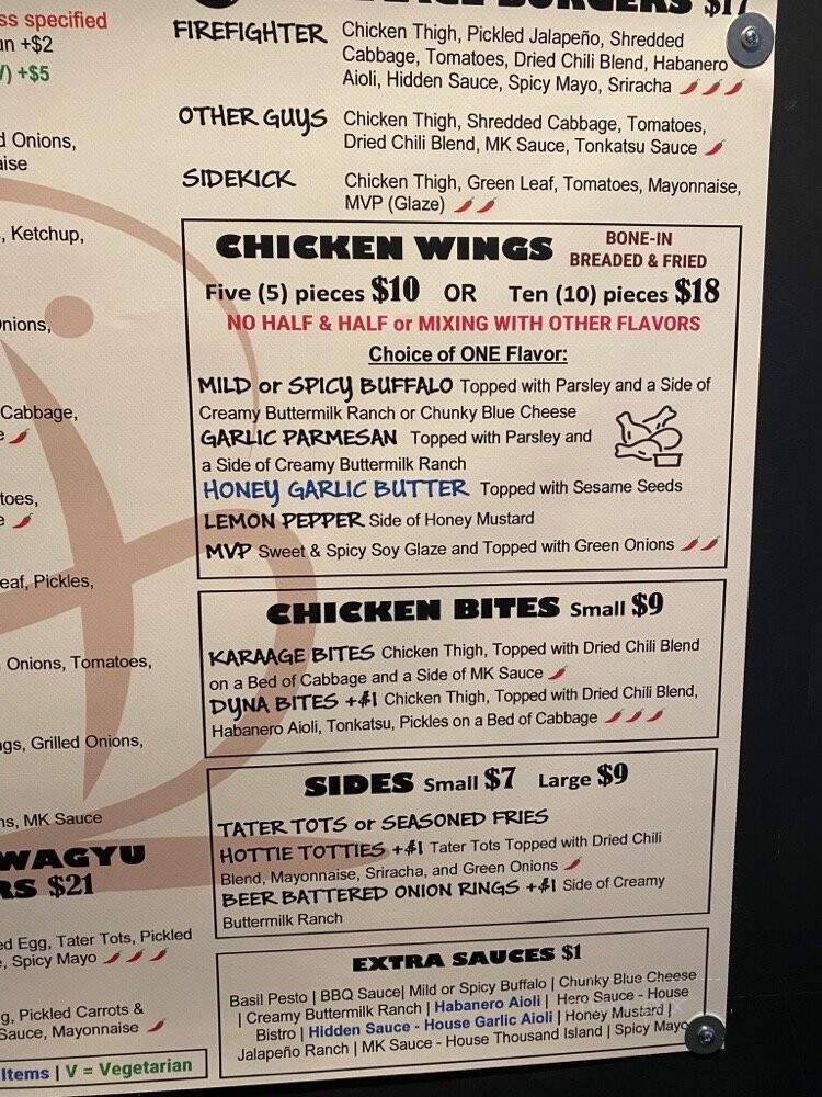 Hidden Spot EXL - San Francisco, CA menu_pic