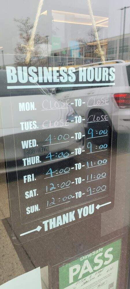 Fish & Loaf - Toronto, ON menu_pic