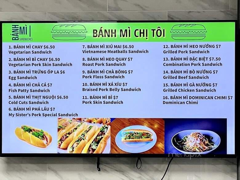 Banh Mi Chi Toi - Dorchester, MA menu_pic
