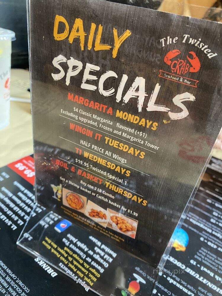 The Twisted Crab - Bowie, MD menu_pic