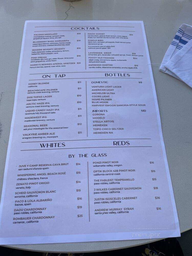 Ox & Ocean - Oxnard, CA menu_pic