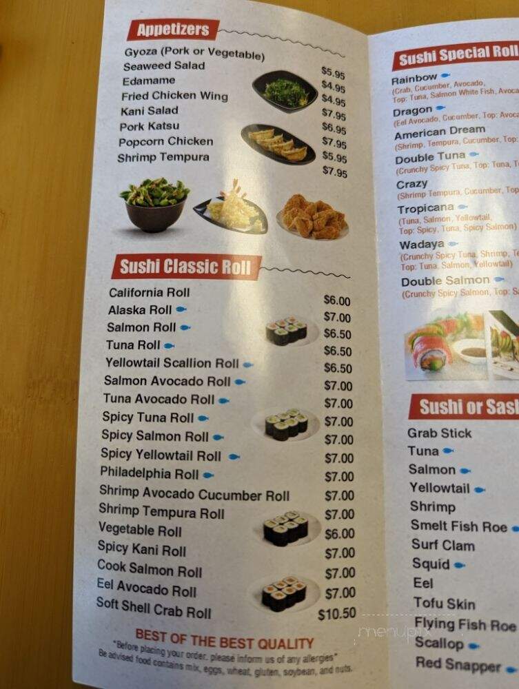 Wadaya - Bryn Mawr, PA menu_pic