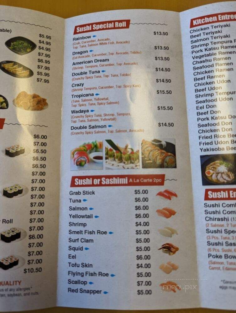 Wadaya - Bryn Mawr, PA menu_pic