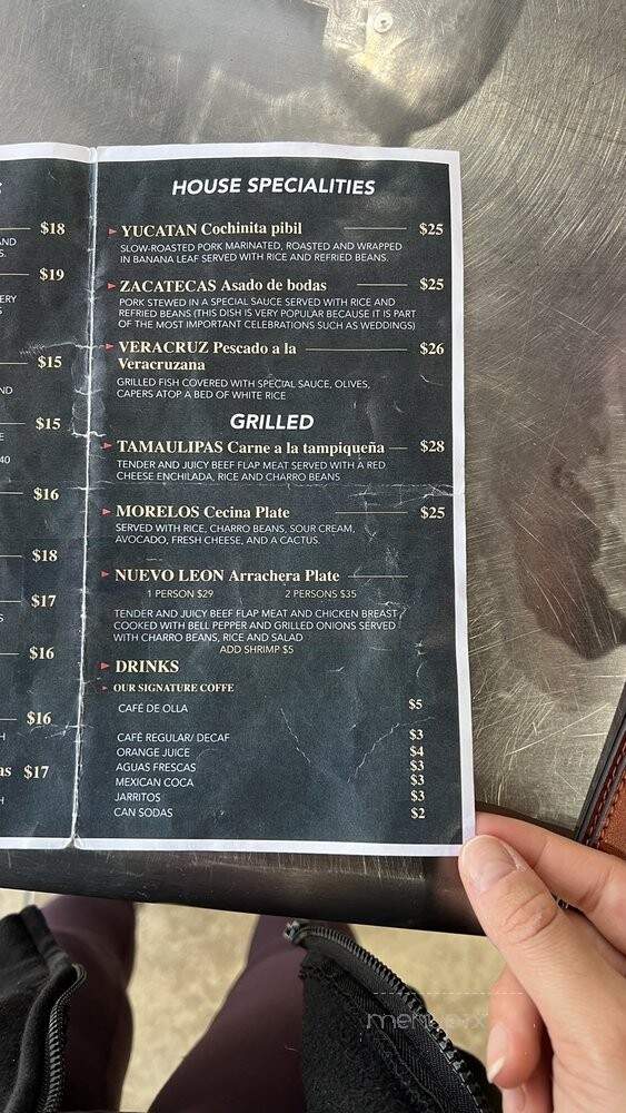 Amor en la Cocina - Lake View Terrace, CA menu_pic