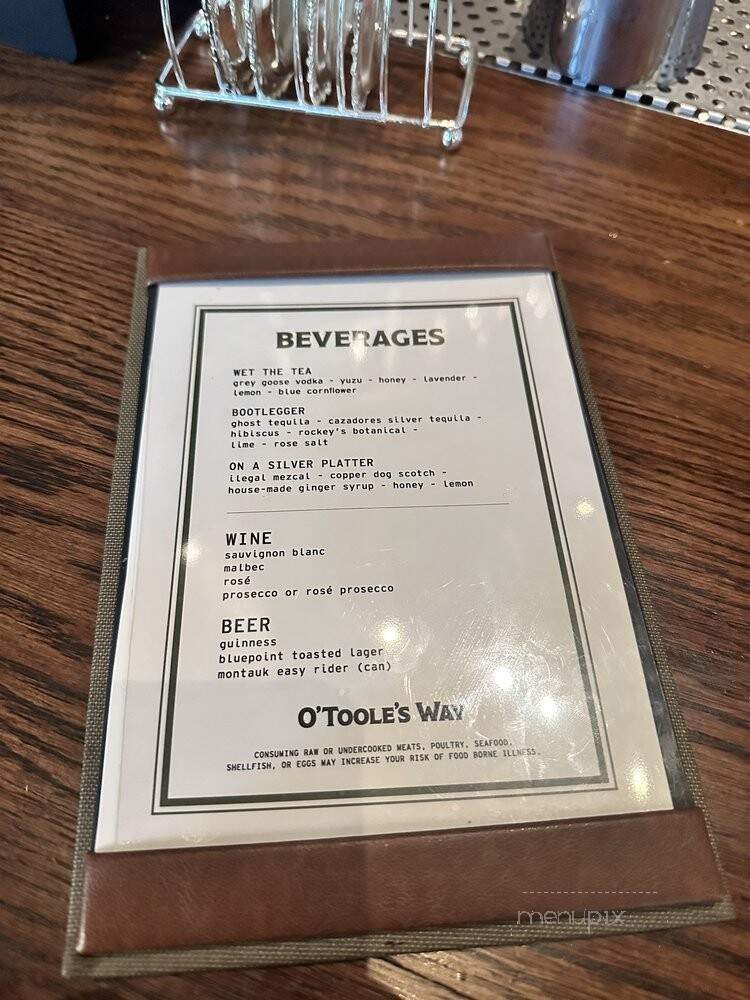 O'Toole's Way - New York, NY menu_pic
